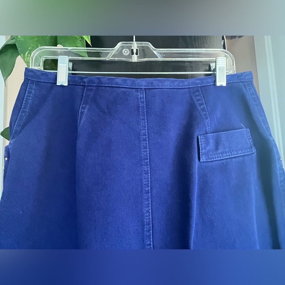 Monique Jeans Blue and Gold Embellished Women's Pencil Skirt - Picture 6 of 15